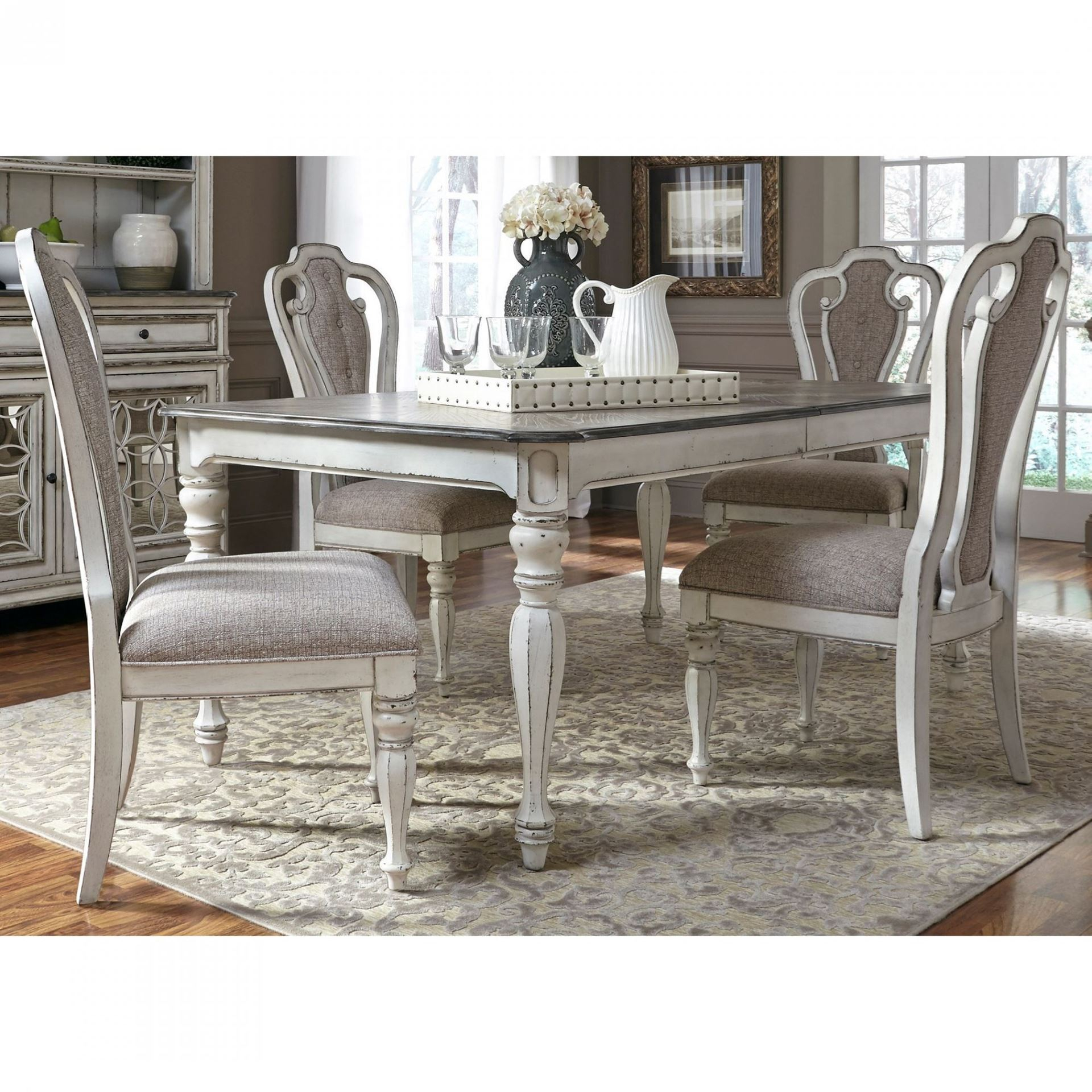 Magnolia Manor 90 Rectangle Table 4 Side Chairs intended for sizing 1920 X 1920