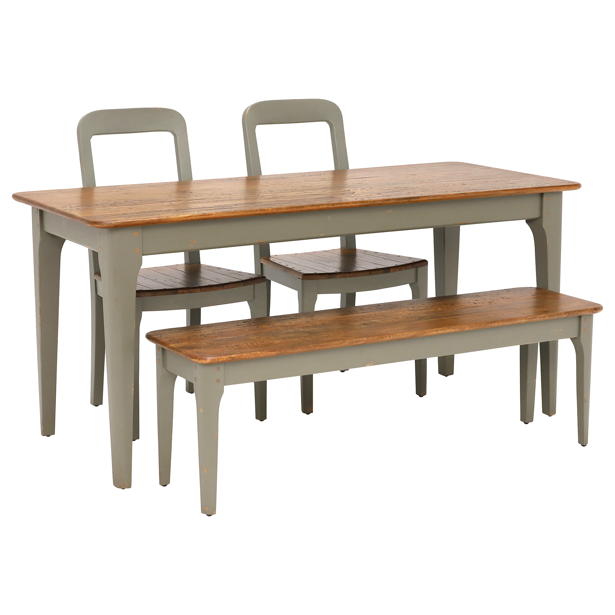 Maison Dining Table Bench 2 Dining Chairs Barker Stonehouse with proportions 2000 X 2000