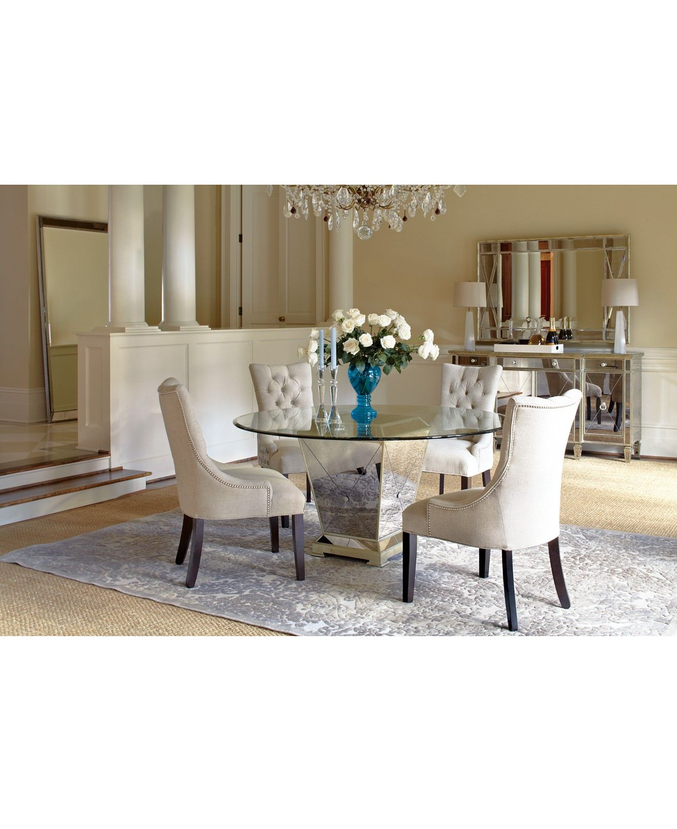 Marais Round Dining Room Furniture Collection Dining Room regarding proportions 1320 X 1616