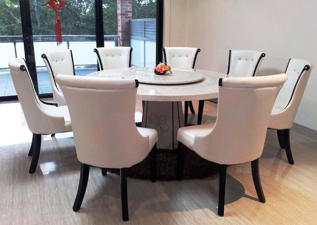 Marble Dining Table And 8 Chairs Latest Home Decor And Design within size 1074 X 762