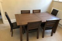 Marks Spencer Sonoma Dark Oak Extending Dining Table And 6 Chairs In Bromley London Gumtree in measurements 1024 X 768