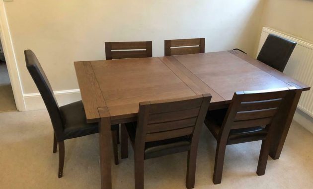 Marks Spencer Sonoma Dark Oak Extending Dining Table And 6 Chairs In Bromley London Gumtree in measurements 1024 X 768