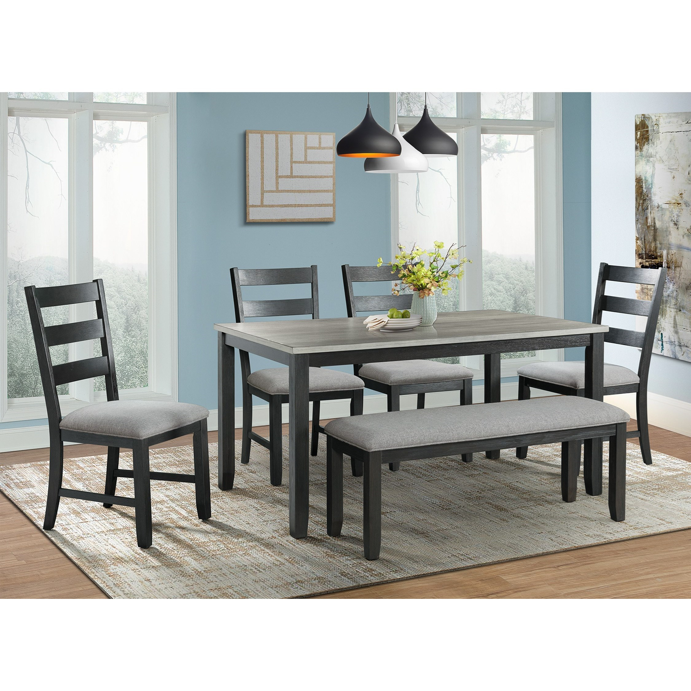 Martin Dining Table Set With Bench with regard to proportions 2250 X 2250