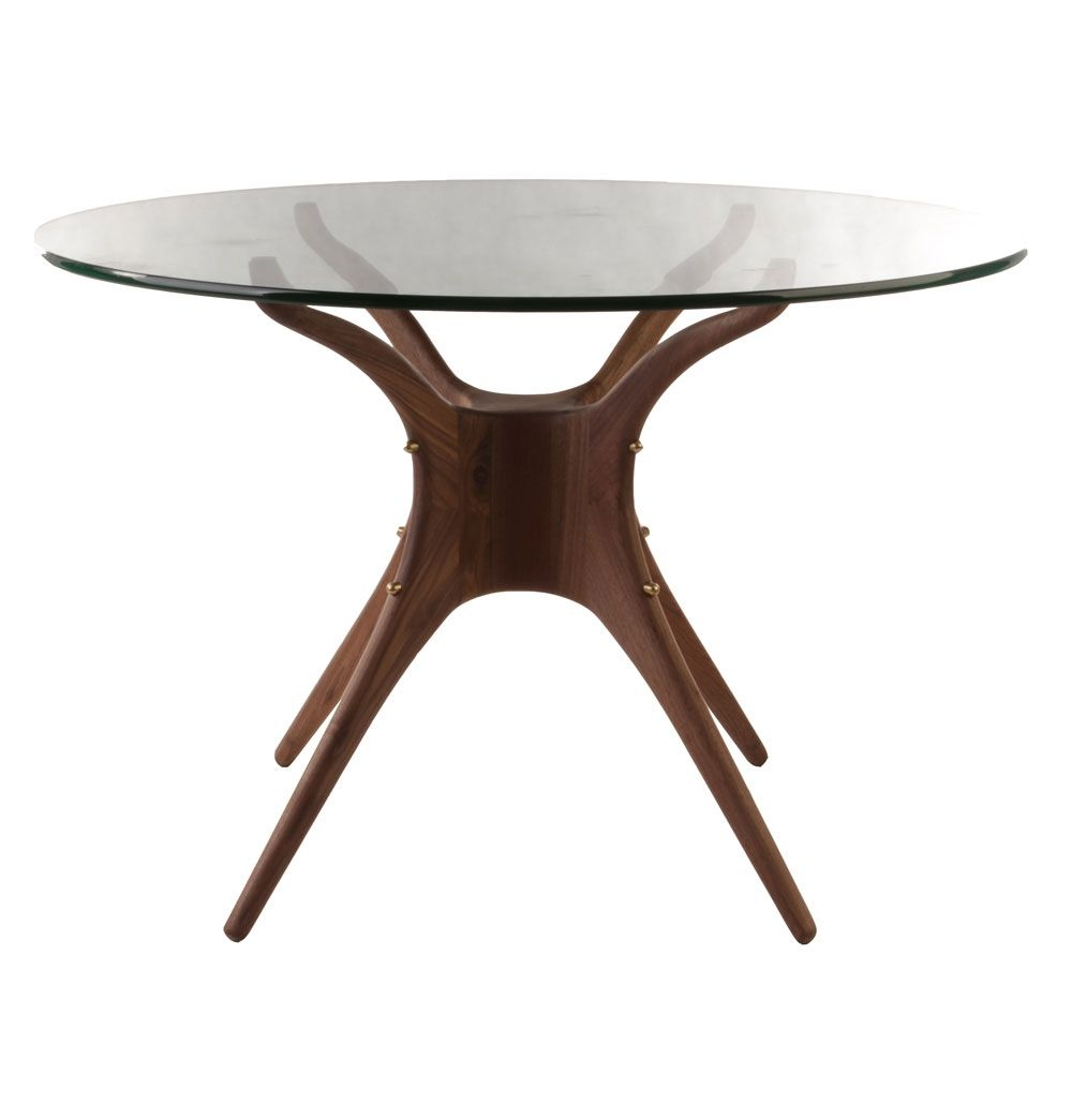 Mattblatt Karizona 110cm Dia 1200 Dining Table Glass inside dimensions 1000 X 1045