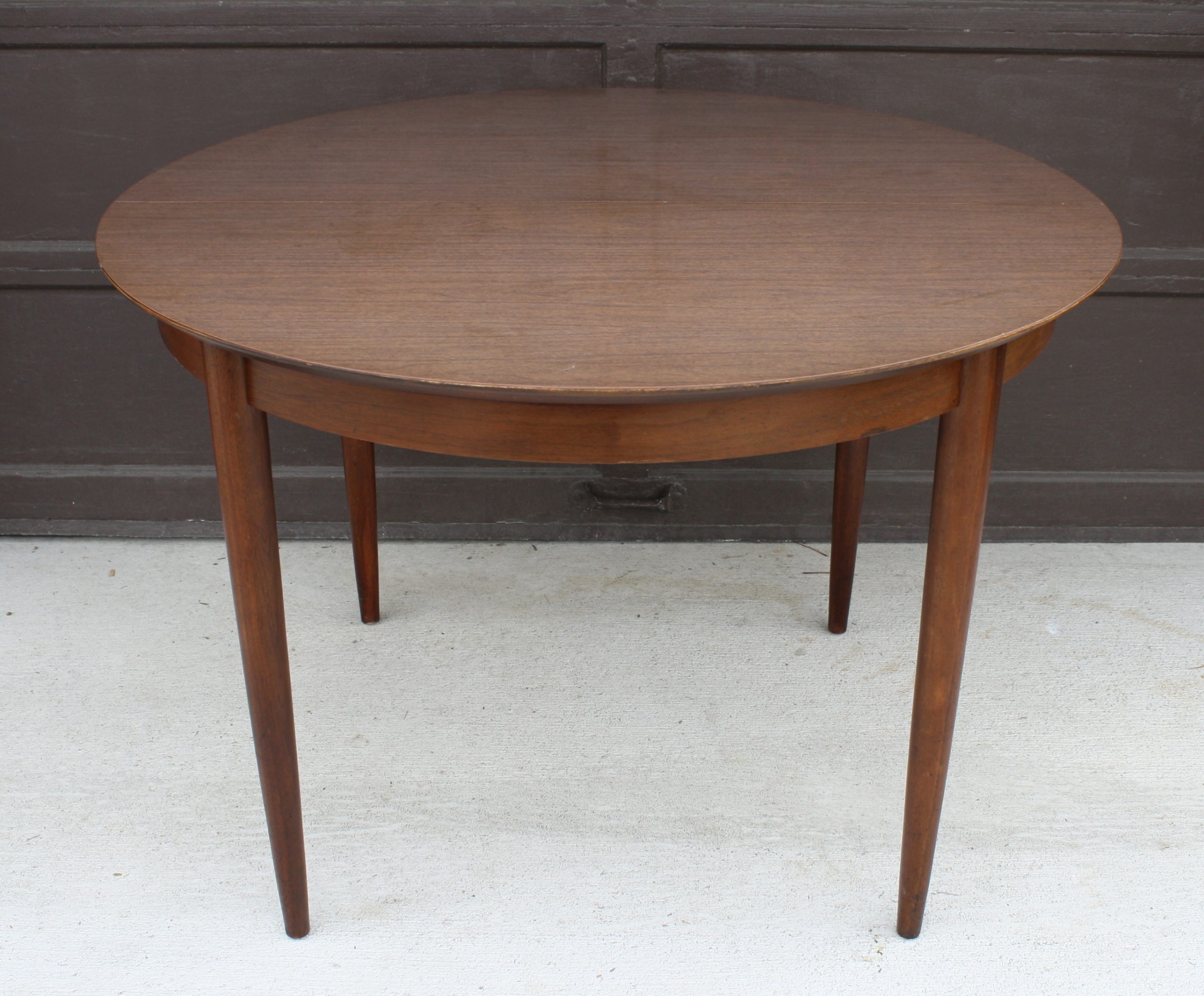 Mcm Formica Round Dining Table Picked Vintage inside measurements 2726 X 2257