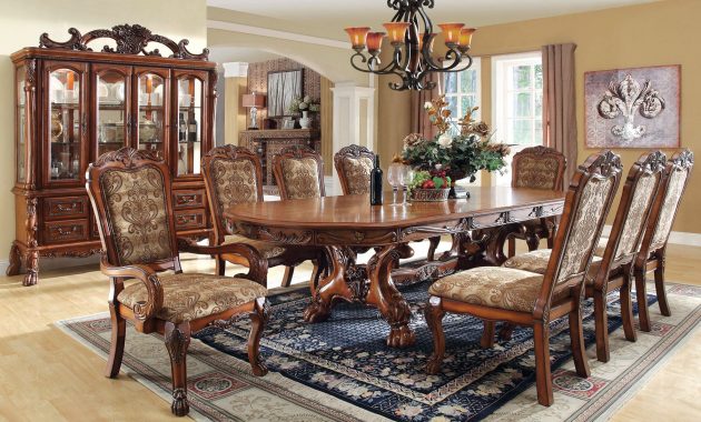 Medieve 9 Piece Formal Dining Set intended for measurements 1800 X 1119