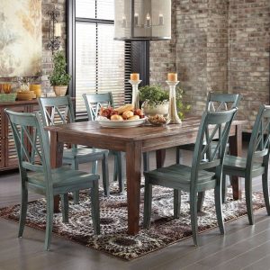 Michaela Dark Brown Dining Set Jennifer Furniture Rustic for proportions 1024 X 1024