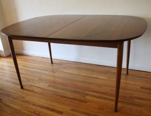 Mid Century Modern Dining Table With Built In Hidden pertaining to proportions 3160 X 2429