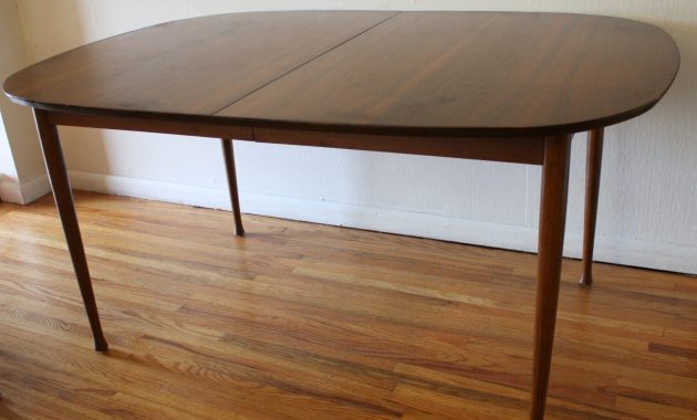 Mid Century Modern Dining Table With Built In Hidden pertaining to proportions 3160 X 2429