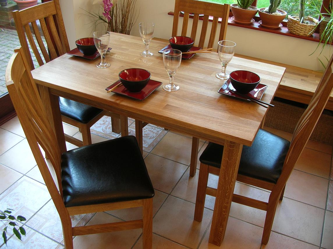 Minsk Solid Oak Kitchen Tables And Chair Sets with regard to sizing 1144 X 856