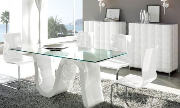 Modern Dining Room Set Made In Spain Wave 3323wv for size 1000 X 800