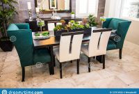 Modern Dining Room Table Hutch Chairs Stock Photo Image for dimensions 1600 X 1129