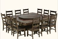 Modern Pioneer Solid Wood Lazy Susan Pedestal Dining Table for size 1200 X 1200