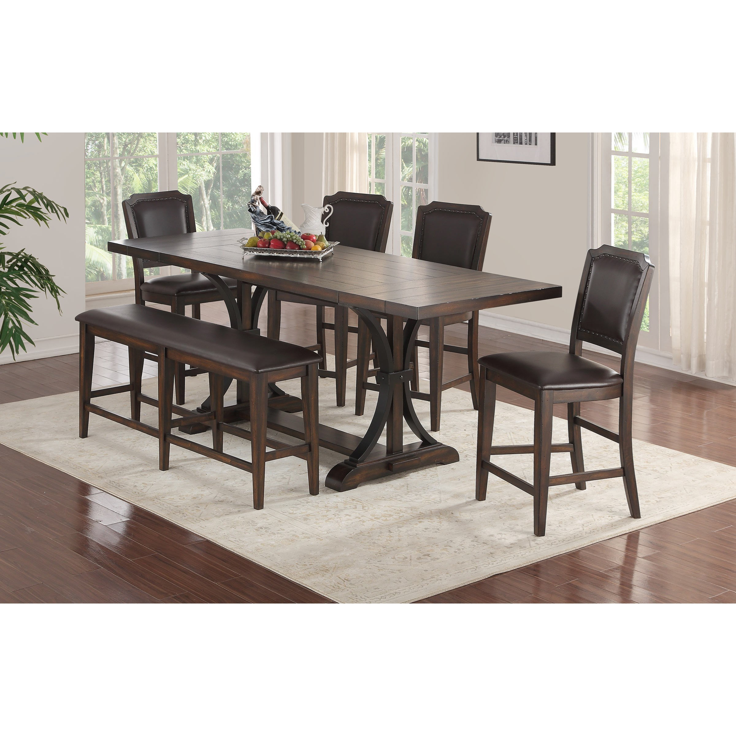 Montreal Gathering Table And Chair Set With Bench inside dimensions 2400 X 2400