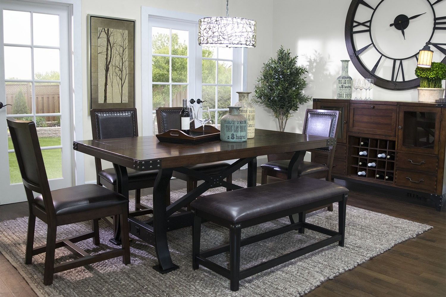 Mor Furniture For Less The Iron Works Dining Room Mor throughout proportions 1500 X 1000