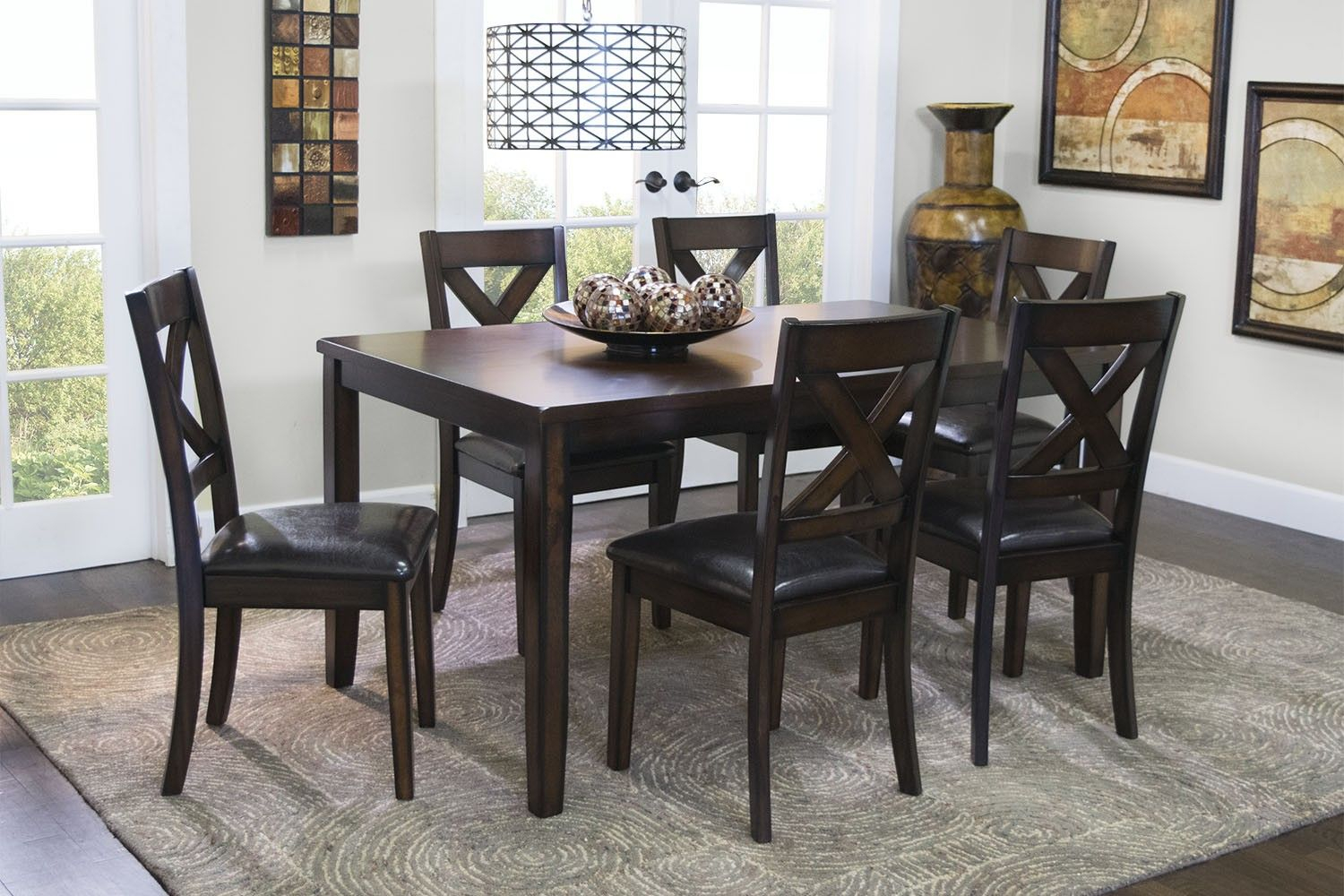 Mor Furniture For Less The Palm Springs Table With 6 Chairs intended for proportions 1500 X 1000