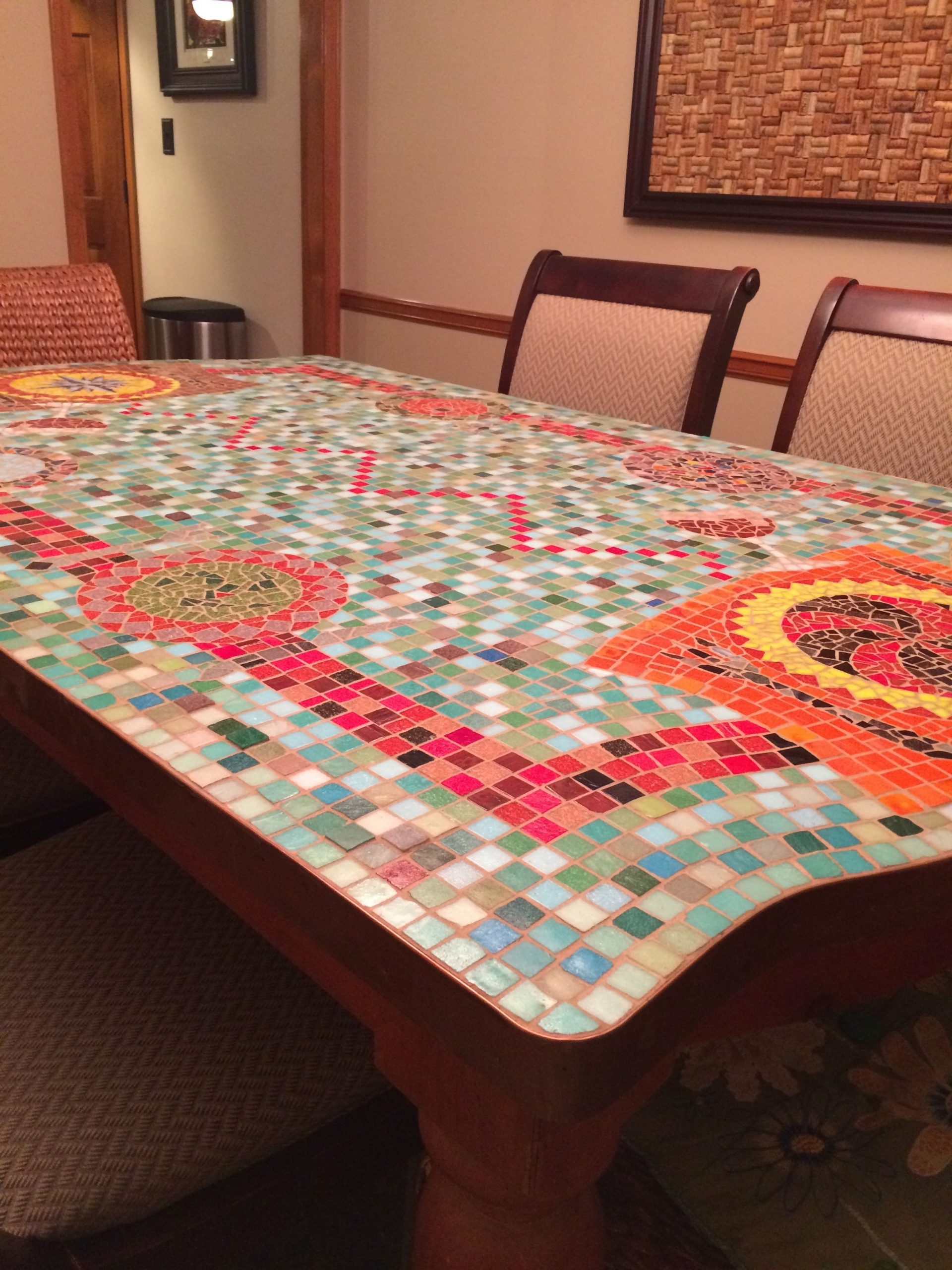 Mosaic Dining Table Mosaicdiningtable Mosaicdiy within proportions 2448 X 3264