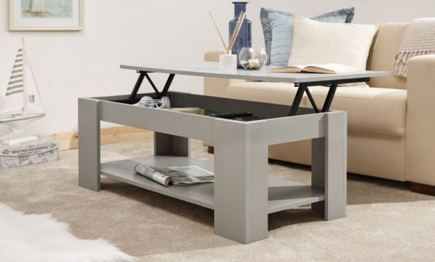 Multi Storage Classic Grey Living Room Lift Up Top Coffee Table pertaining to size 1024 X 768