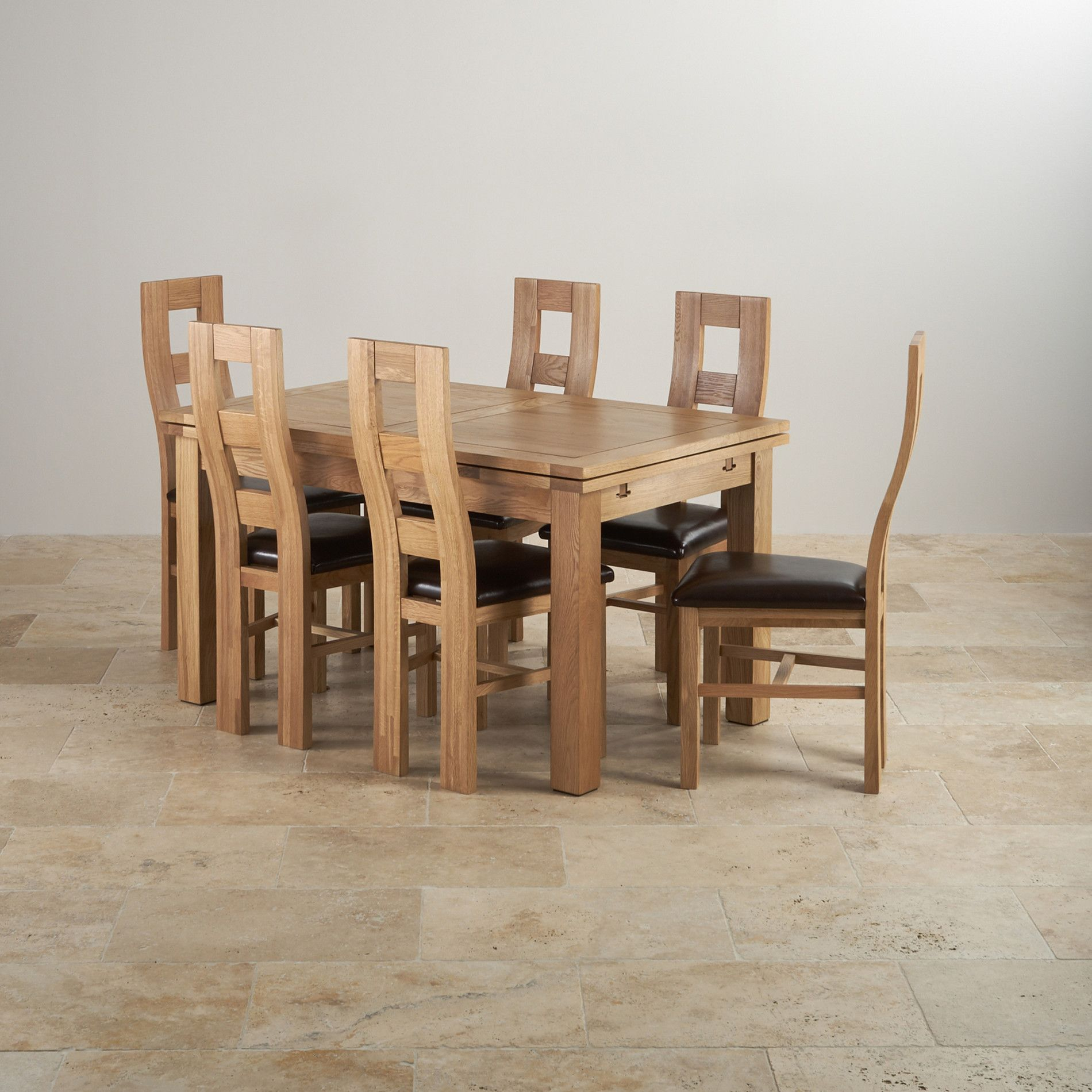 Natural Solid Oak Dining Sets 4ft 7 Extending Dining with measurements 1900 X 1900