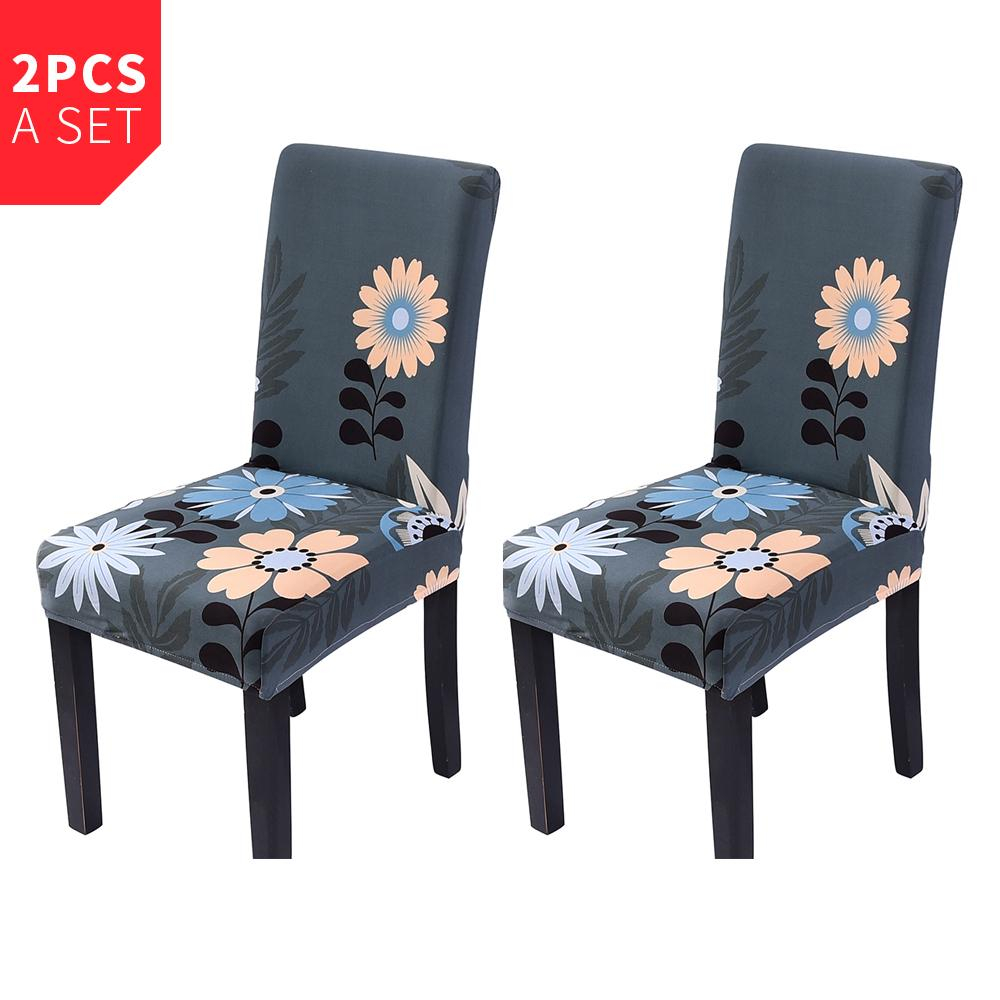 New Spandex Elastic Printing Dining Chair Slipcover Modern Removable Anti Dirty Kitchen Seat Case Chair Cover For Banquet regarding sizing 1000 X 1000