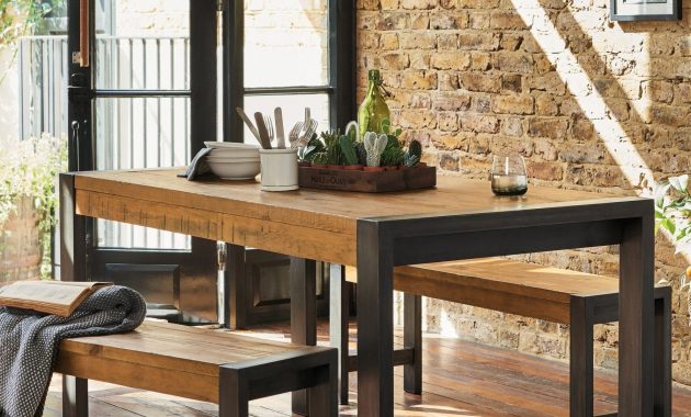 Next Hudson Fixed Dining Table Brown Blue Dining Tables regarding proportions 1800 X 2700