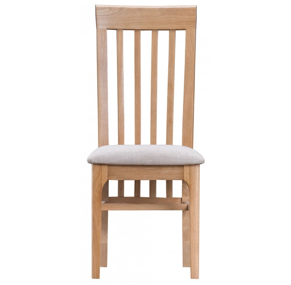 Niton Slat Back Dining Chair Fabric Seat within dimensions 1000 X 982