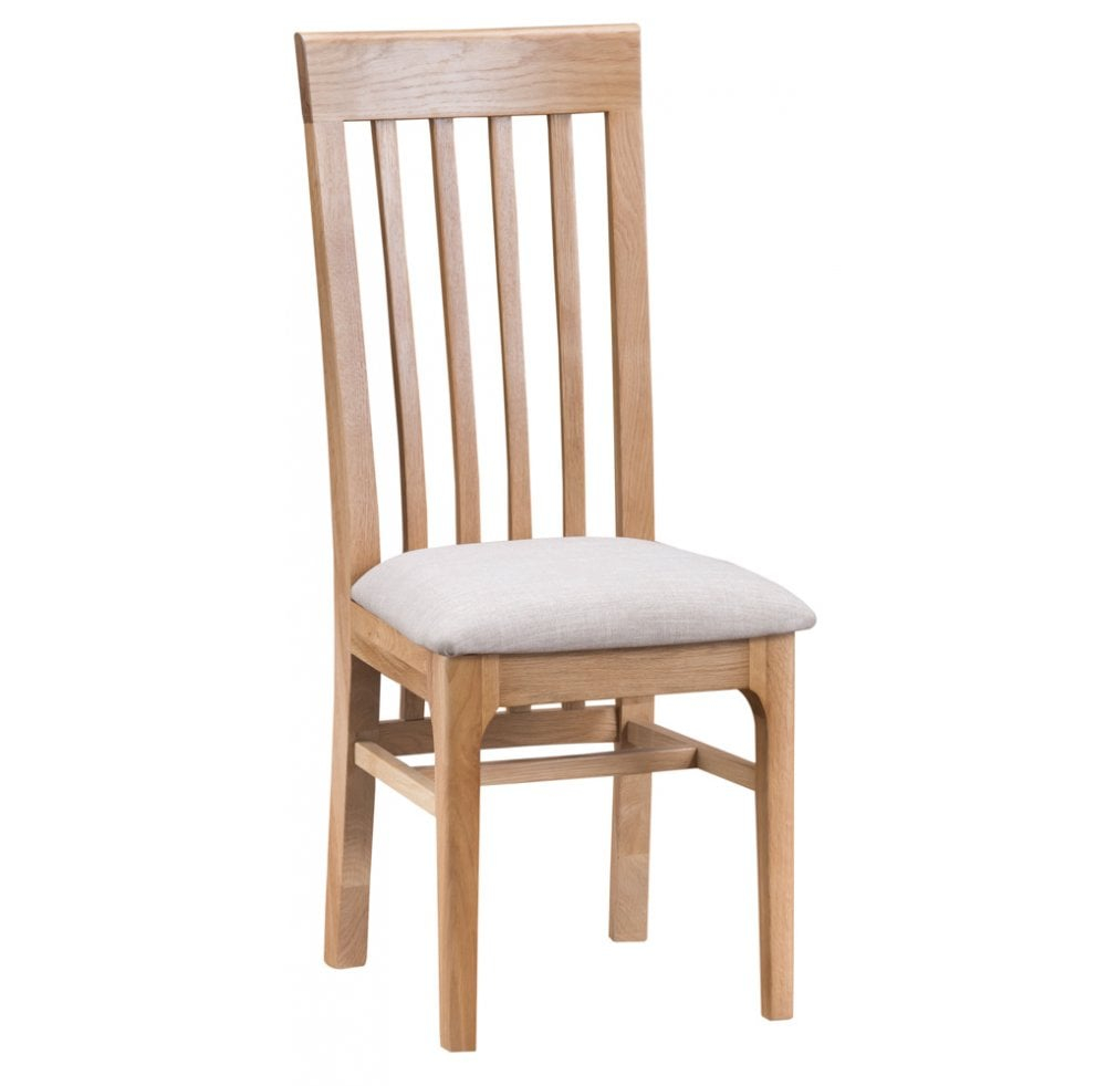 Niton Slat Back Dining Chair Fabric Seat within measurements 1000 X 982