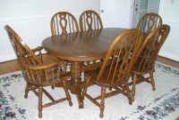 Oak Dining Room Set Sold for measurements 2288 X 1712