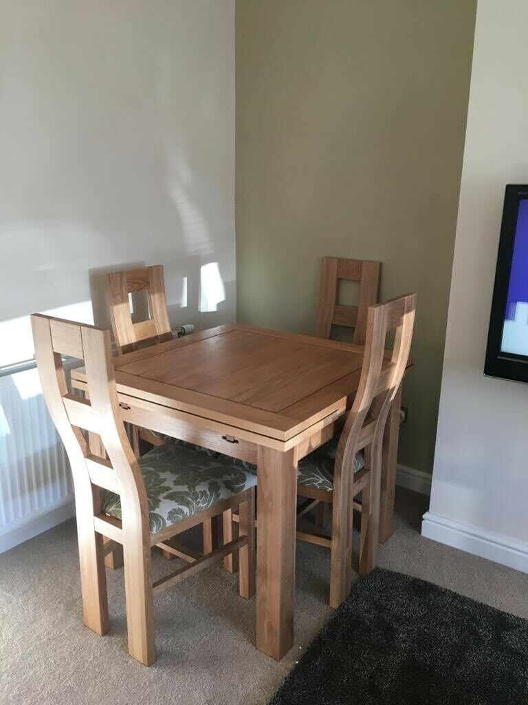 Oak Dining Table Chairs In Corstorphine Edinburgh Gumtree regarding sizing 768 X 1024