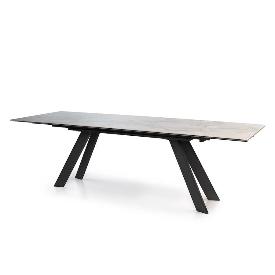 Oliver Porcelain Extension Dining Table intended for size 900 X 900