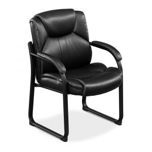 Omega Faux Leather Guest Chair With 350 Lb Weight Capacity throughout proportions 1000 X 1000