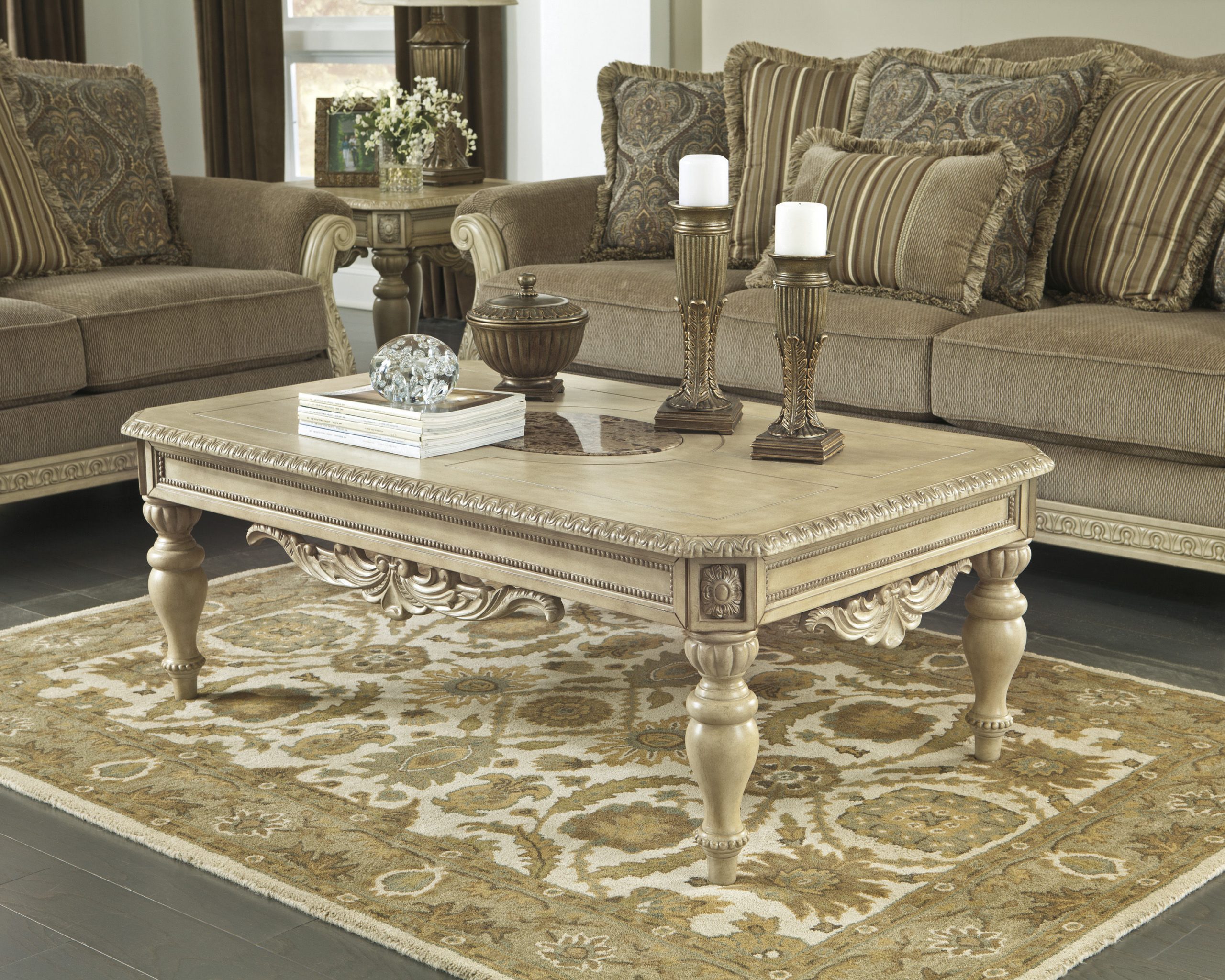 Ortanique Light Opulent Color 3pc Coffee Table Set The intended for size 3000 X 2400