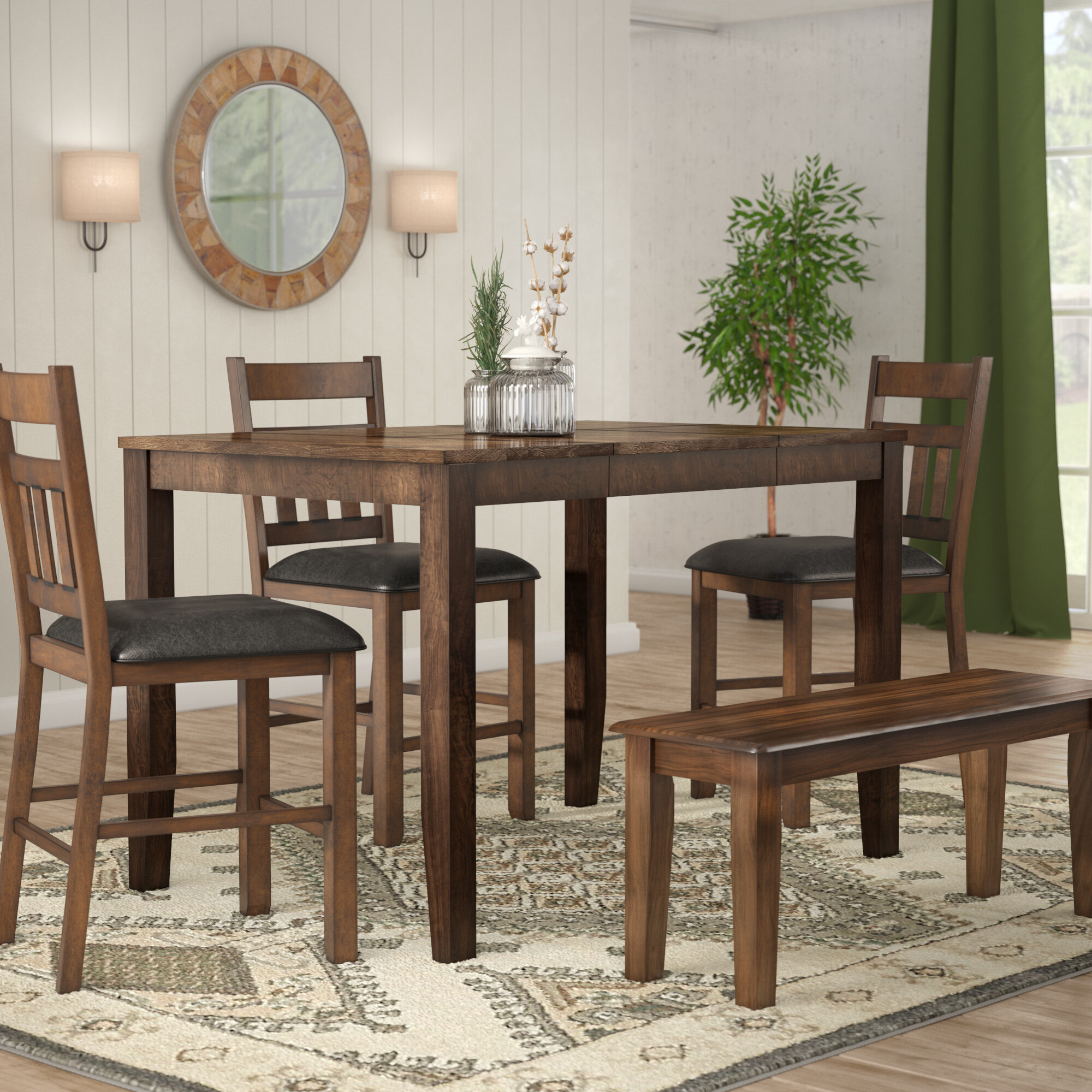 Osborne Square Gather Height Extendable Dining Table pertaining to dimensions 2000 X 2000
