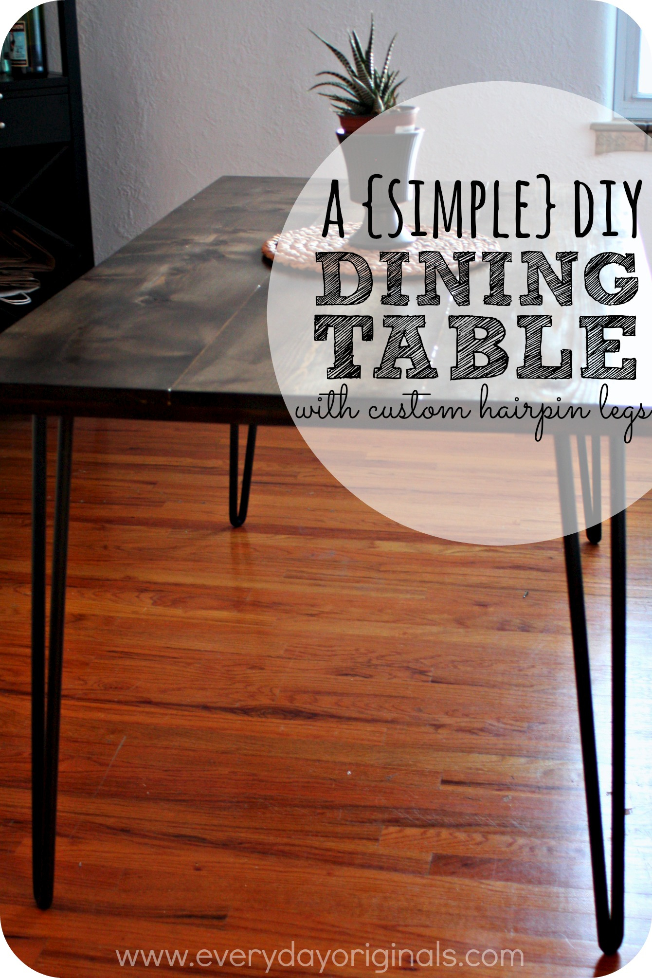 Our Finished Diy Dining Table With Hairpin Legs inside proportions 1340 X 2010