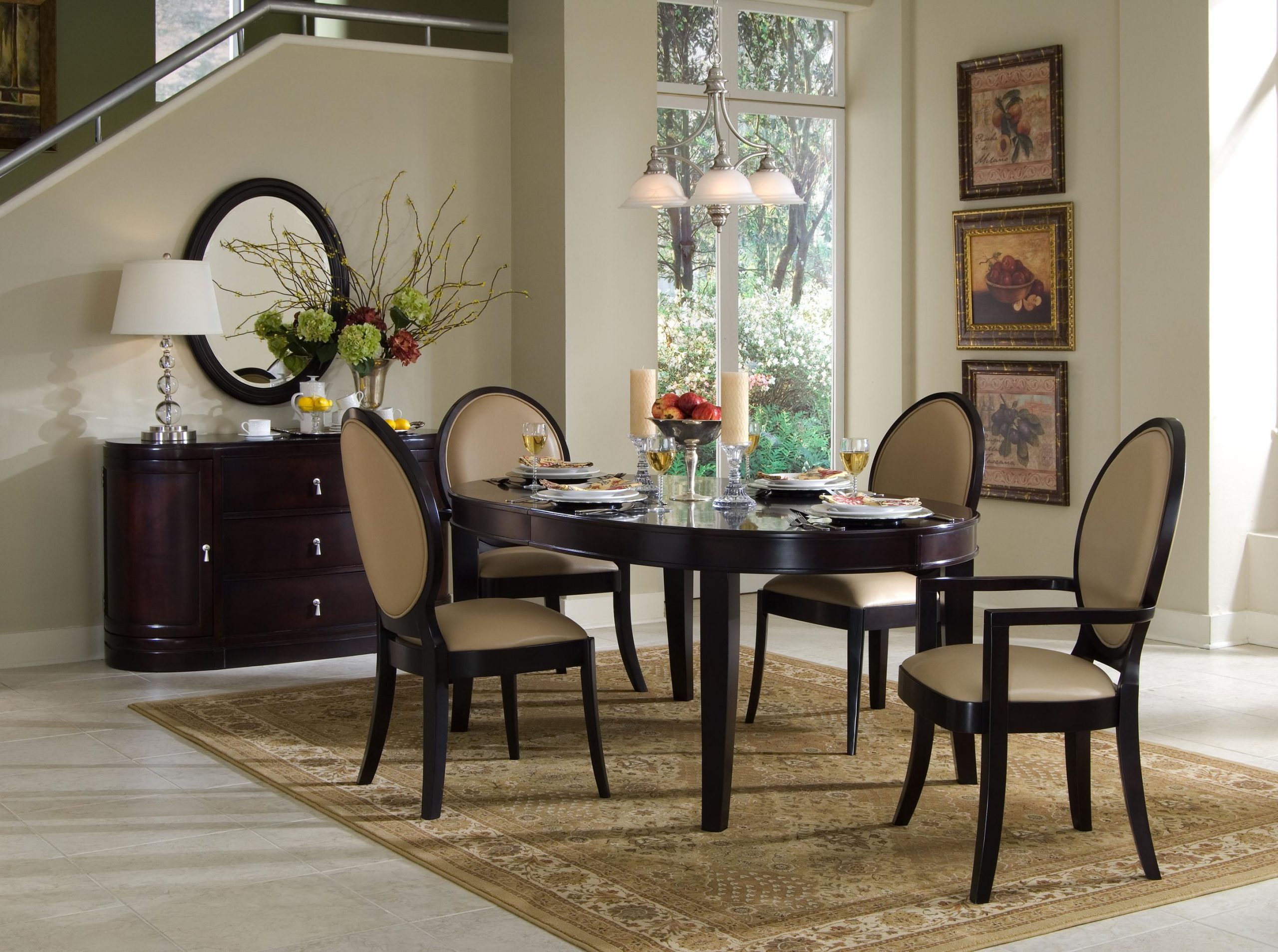 Oval Dining Room Table And Chairs Oval Dining Table Set regarding sizing 2899 X 2161