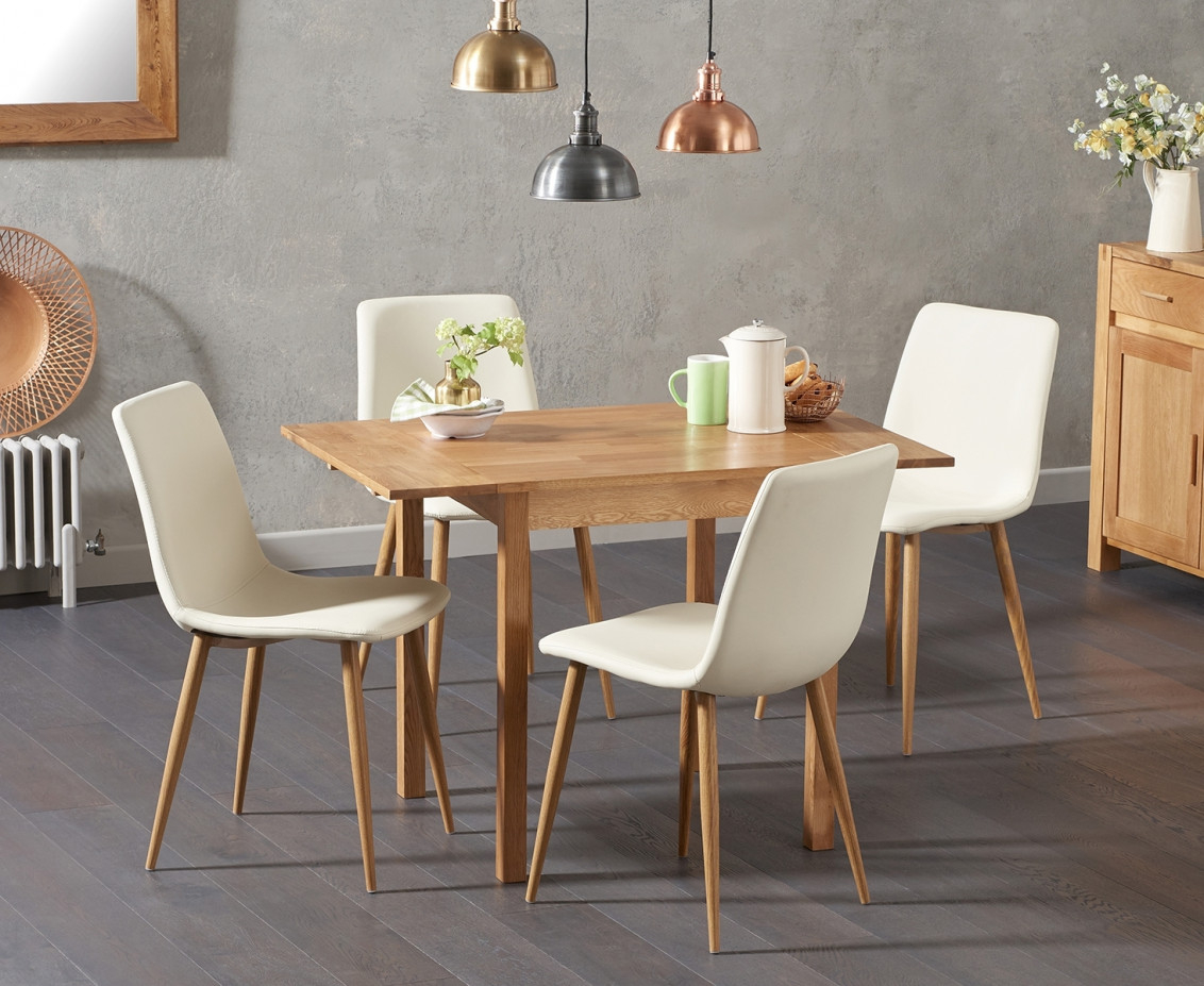 Oxford 70cm Solid Oak Extending Dining Table With Hamburg throughout measurements 1132 X 927