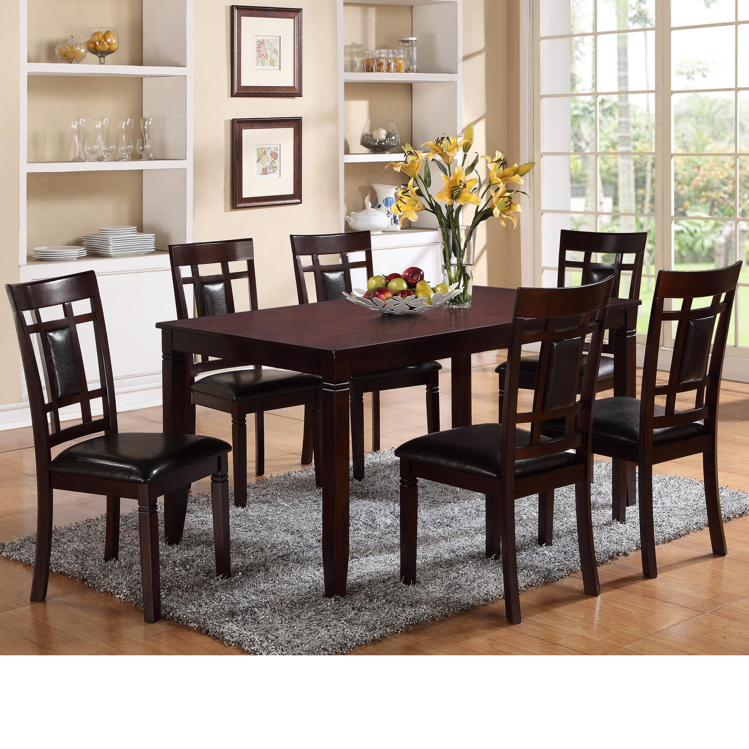 Paige 7 Piece Table And Chair Set regarding size 2438 X 2438