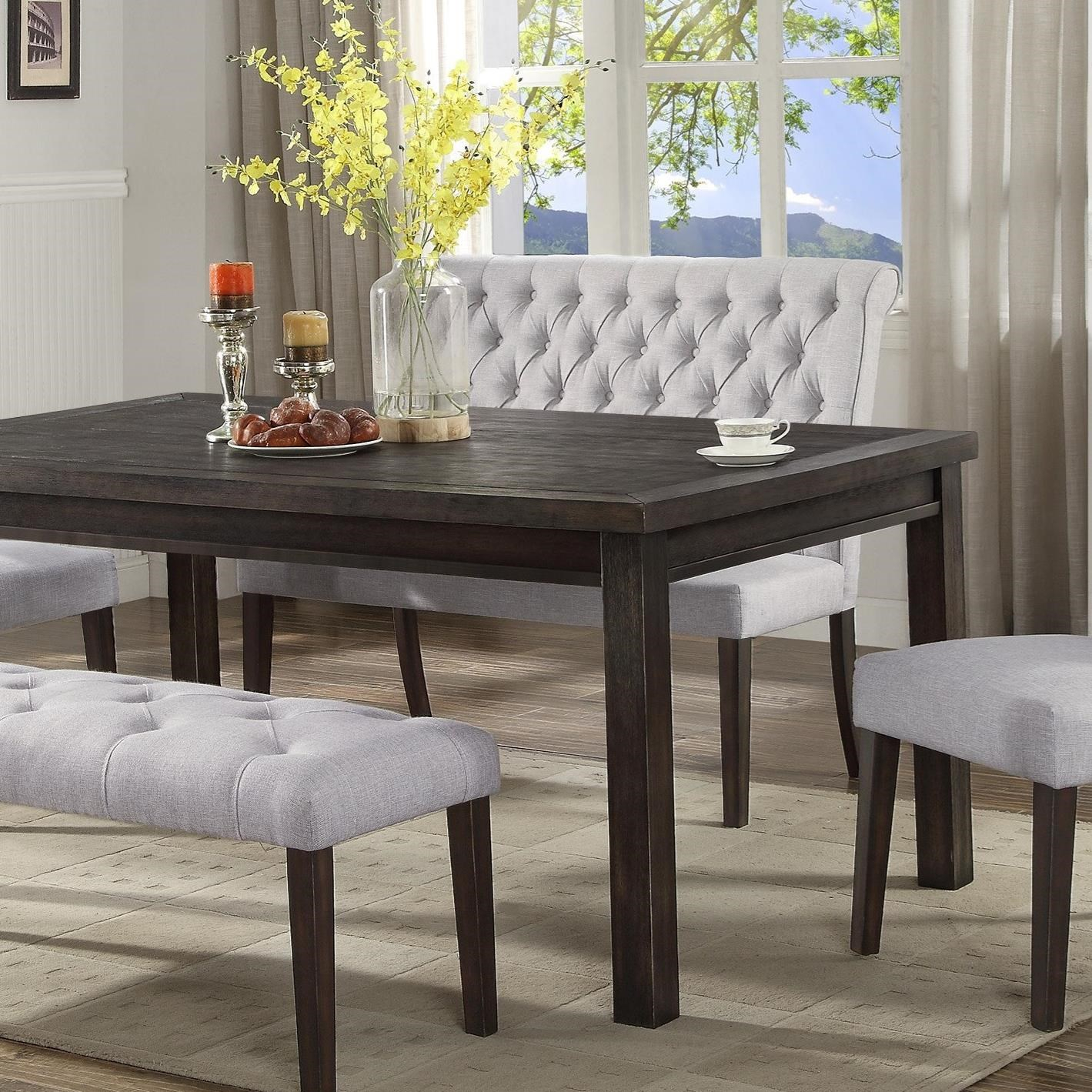 Palmer Dining Dining Bench With Back intended for size 1419 X 1419