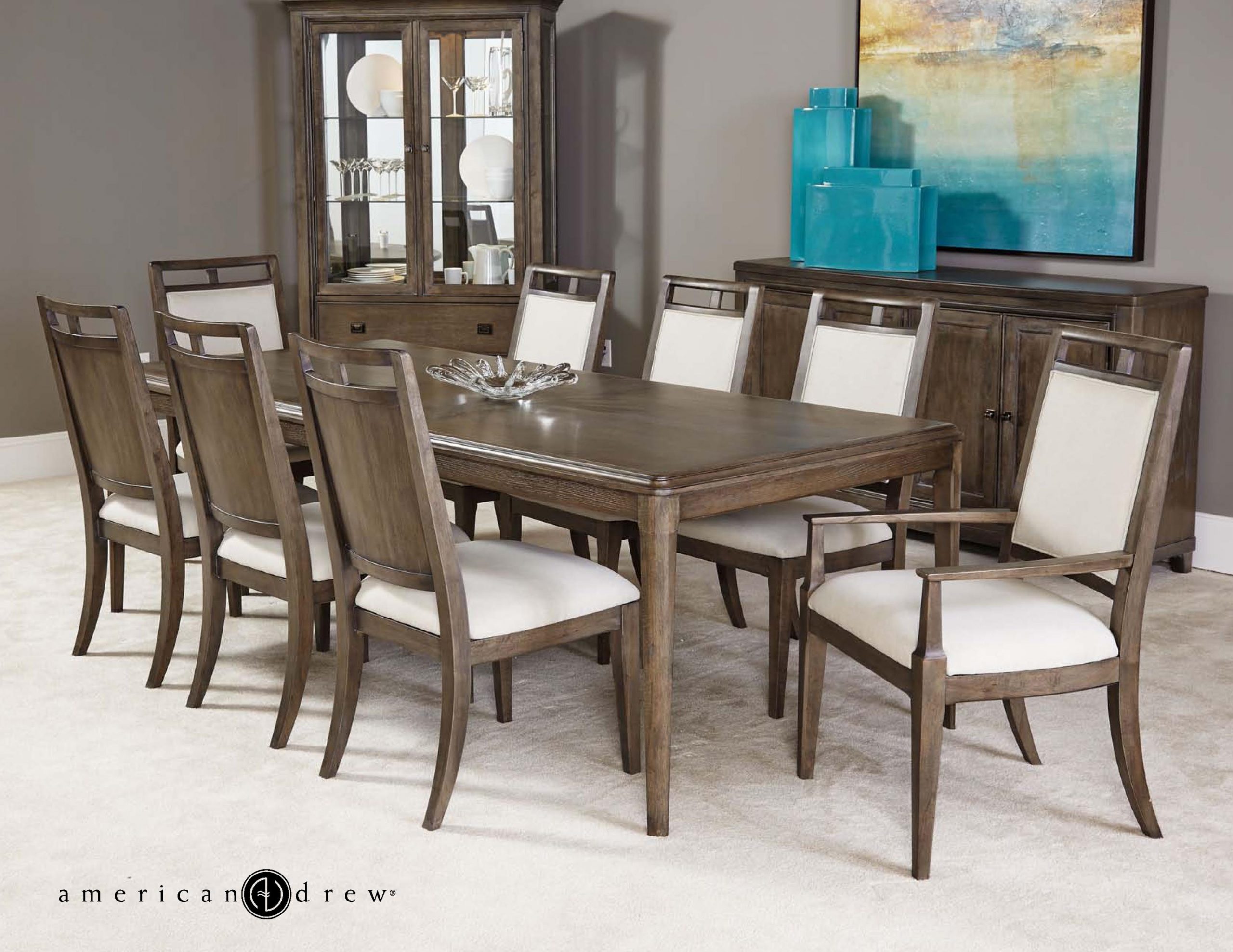 Park Studio 9 Piece Dining Set intended for proportions 3300 X 2550