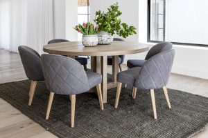 Patrick Round Dining Table Milner Dining Chairs Dining intended for size 3000 X 2000