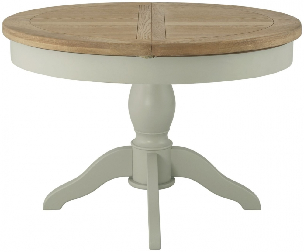 Perth Grand Round Butterfly Extending Dining Table Stone Inside Size 1000 X 829 