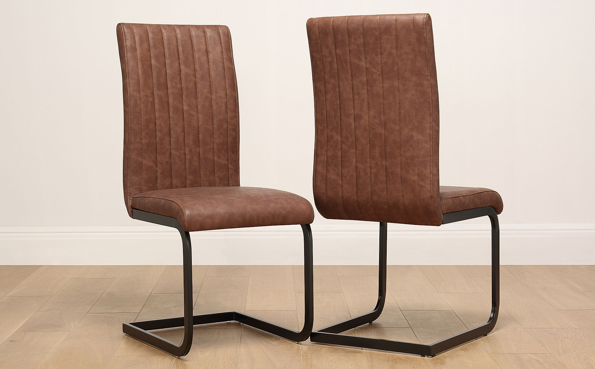 Perth Leather Dining Chair Tan With Black Legs throughout proportions 2000 X 1240