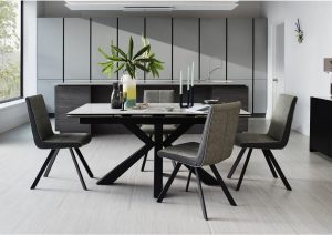 Phoenix Dining Table And 4 Dining Chairs Dining Table throughout proportions 1125 X 795