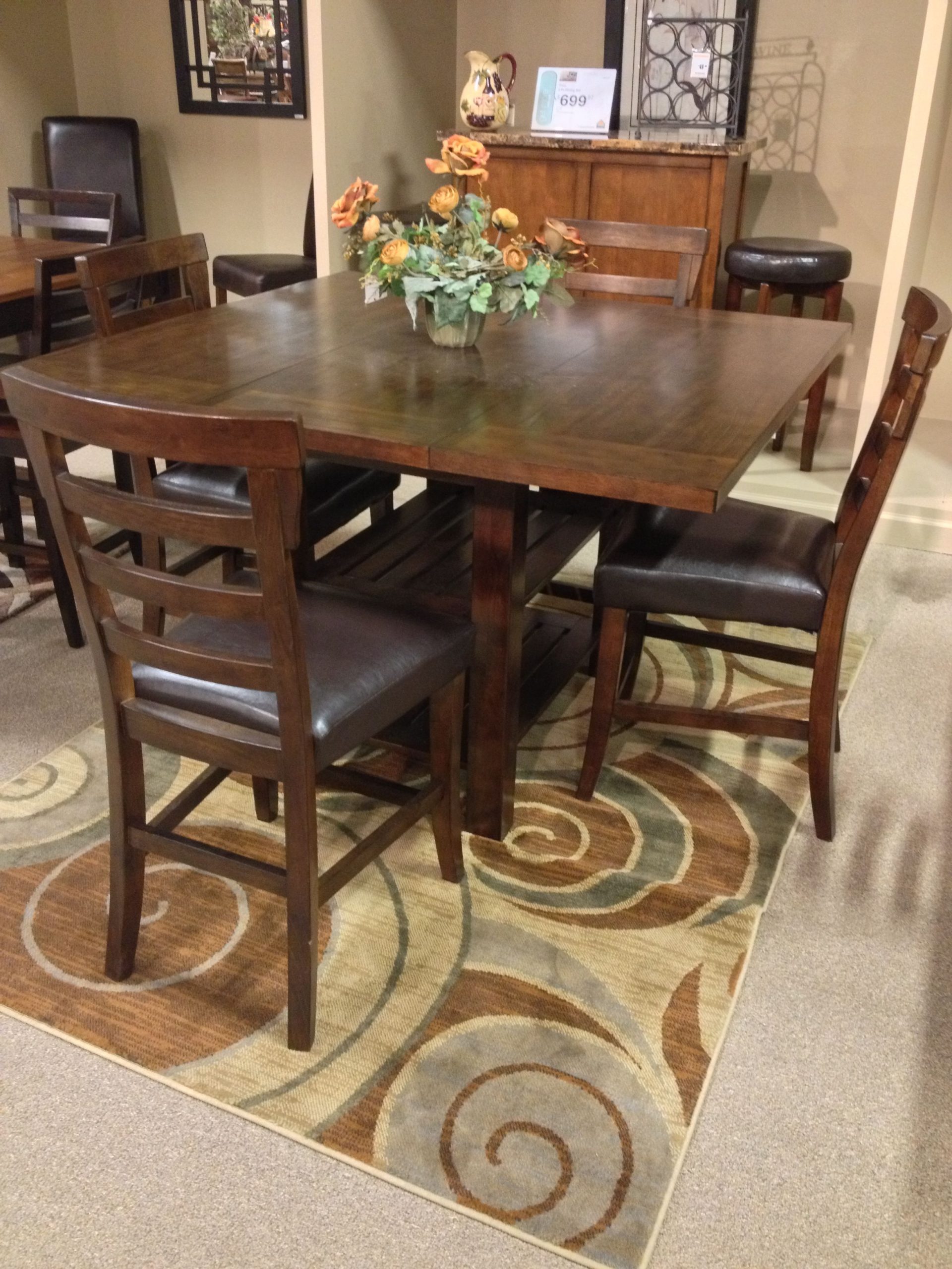 Pinderton 5 Piece Dining Room Includes Dining Room Counter with measurements 2448 X 3264