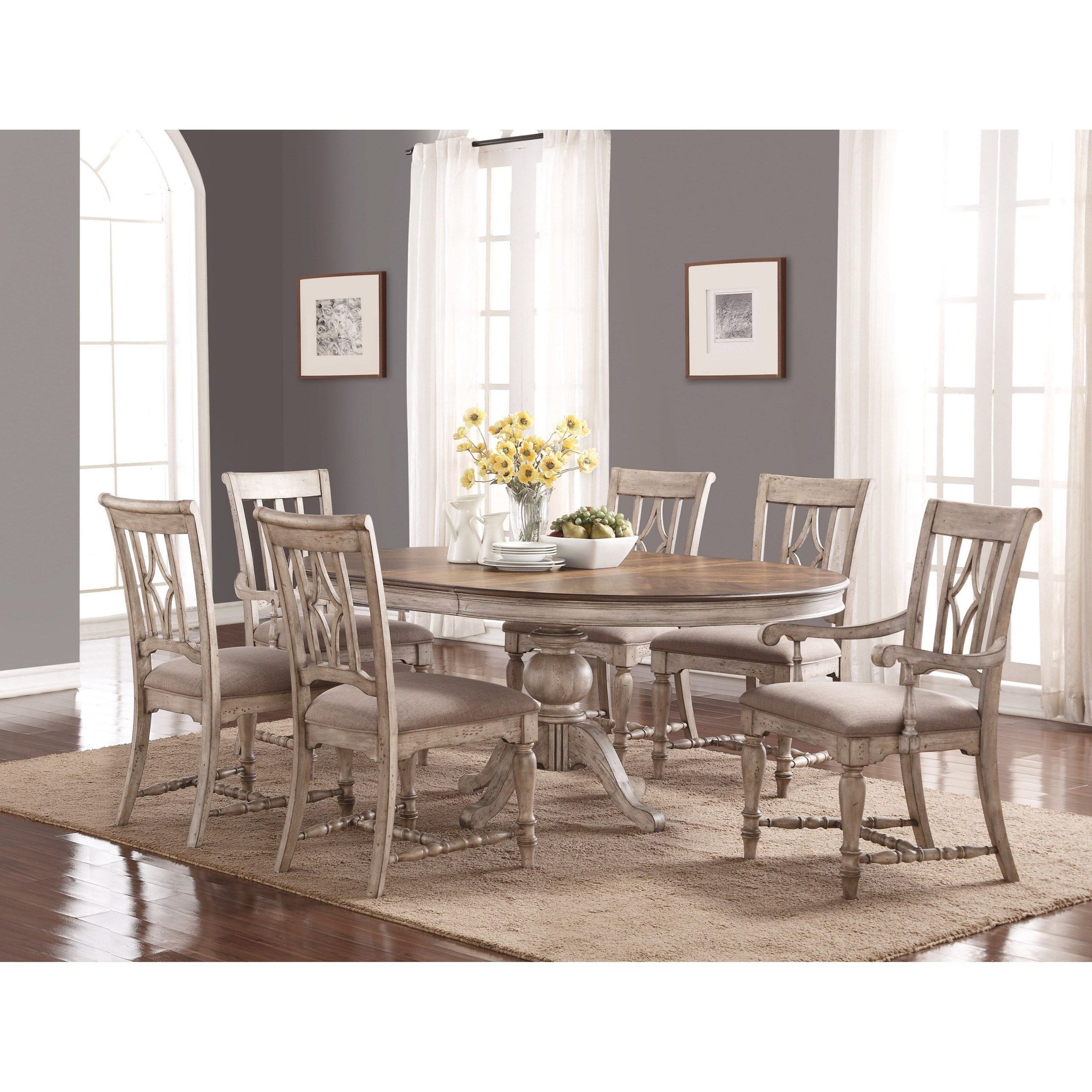 Plymouth Cottage Table And Chair Set With Pedestal Table for dimensions 3200 X 3200