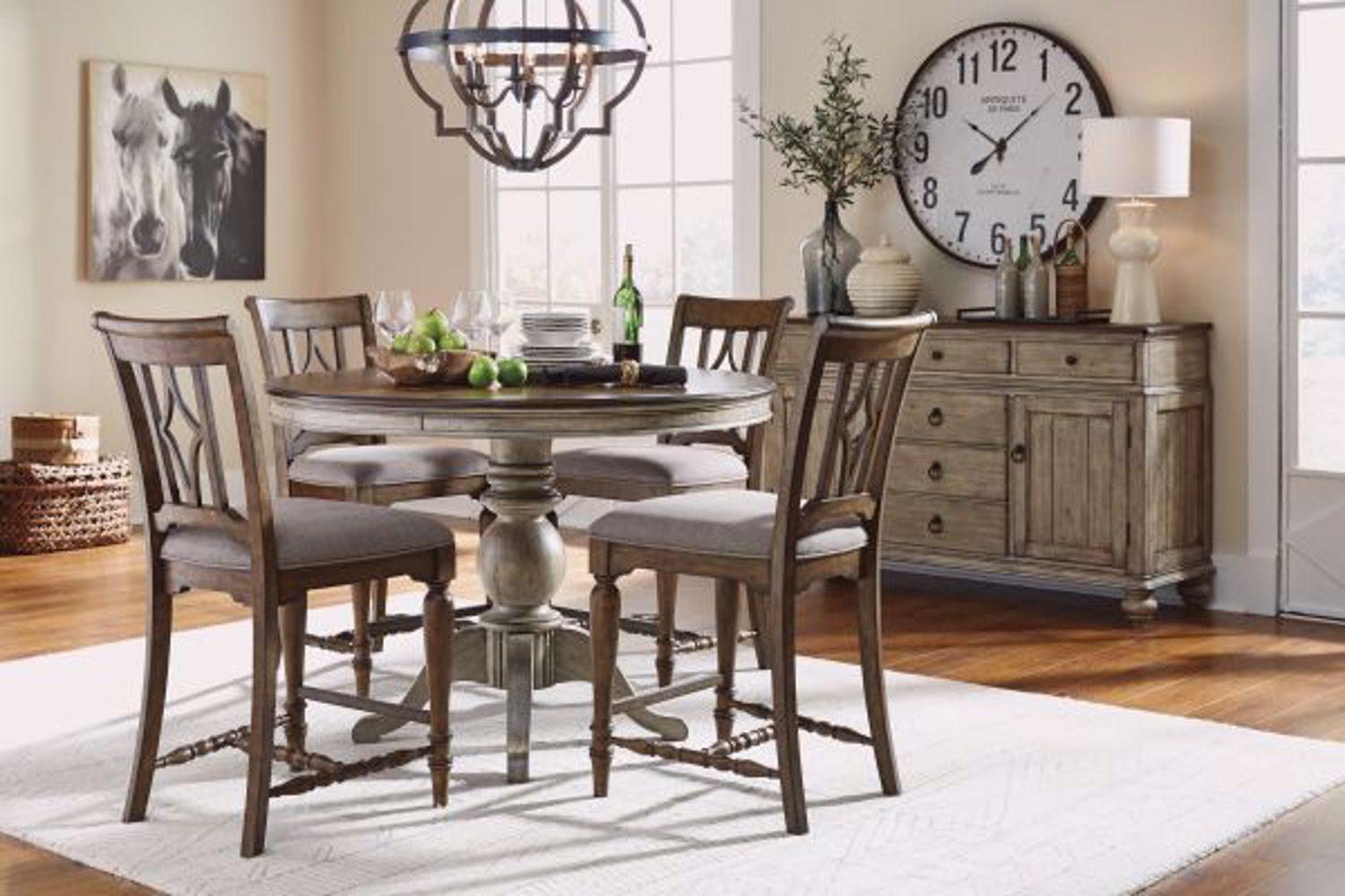 Plymouth Round Counter Dining Room Set regarding measurements 1500 X 1000