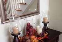 Pretty Console Table With Fall Decor Autumn Decorating intended for proportions 2448 X 3264