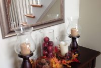 Pretty Console Table With Fall Decor Autumn Decorating intended for sizing 2448 X 3264