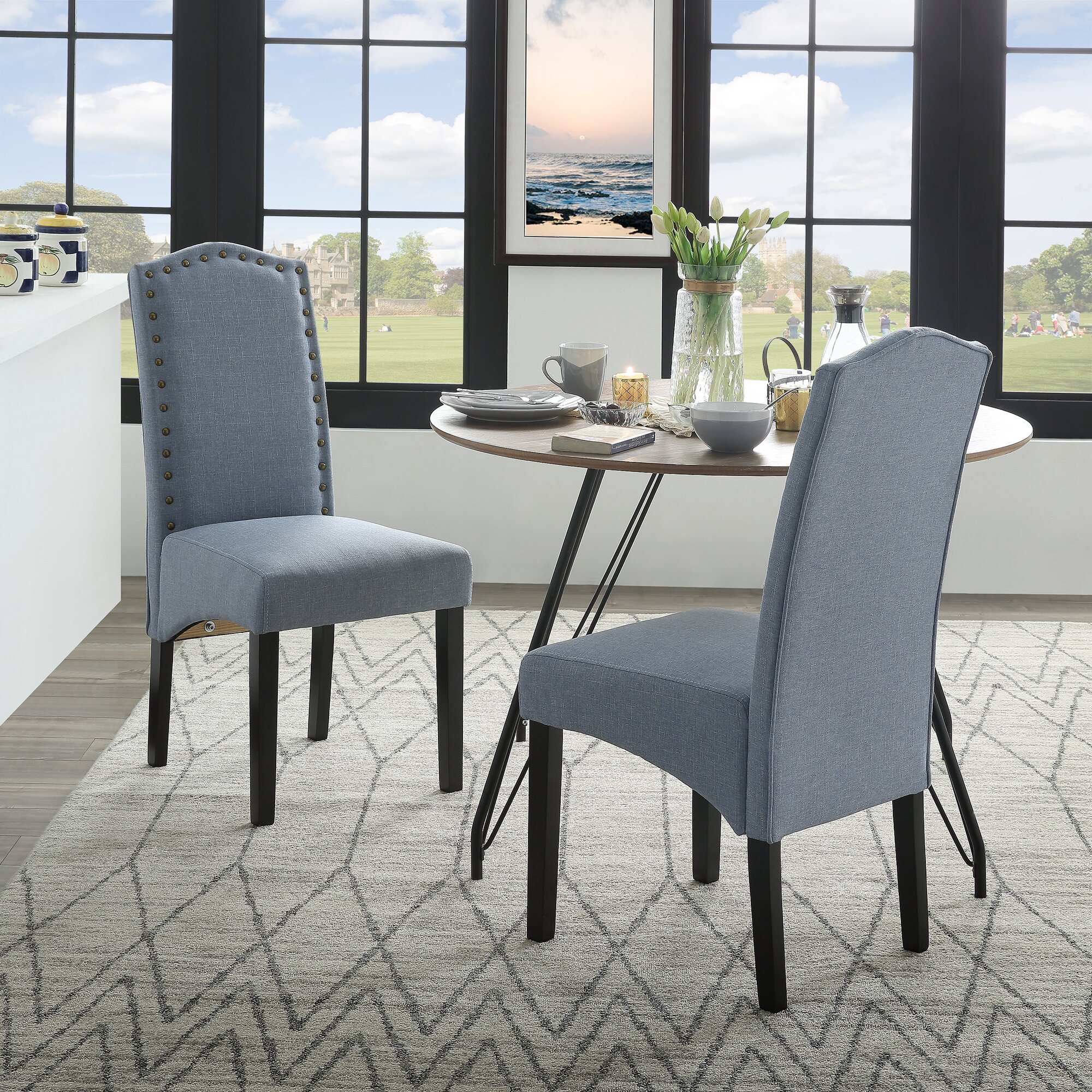 Procter Upholstered Dining Chair with regard to measurements 2000 X 2000