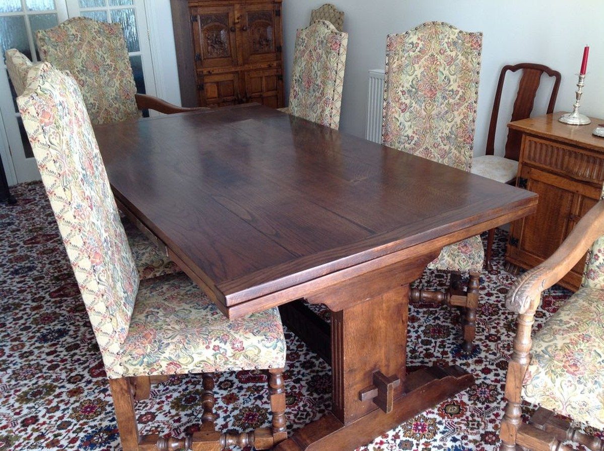 Quality Solid Oak Dining Table And Chairs Wellington Somerset throughout dimensions 1199 X 896